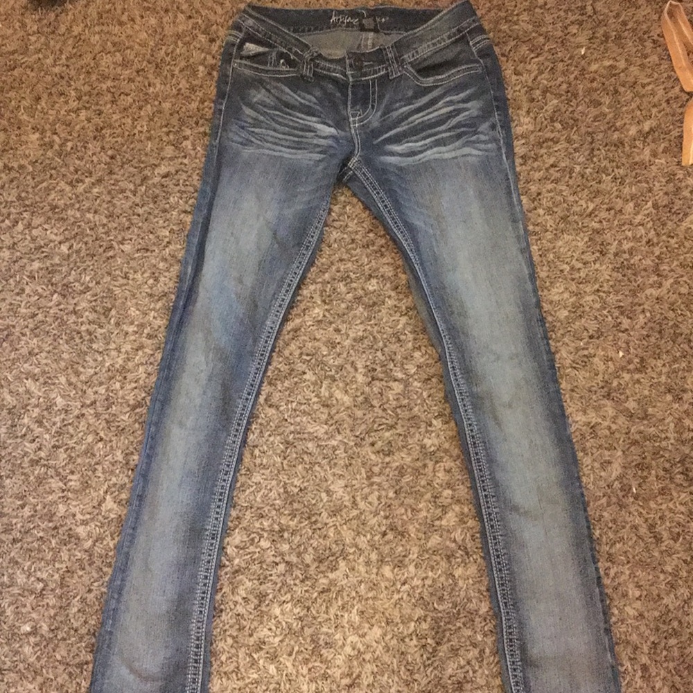 Dark blue skinny jeans